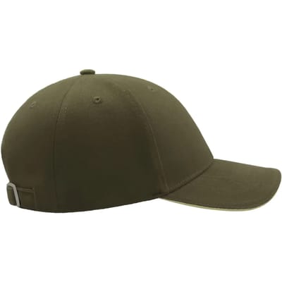 Atlantis Headwear Liberty Sandwich Cap AT610 - OLIVE/NATURAL - One size