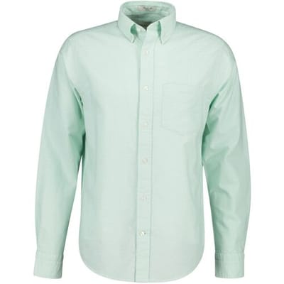 Gant Overhemd Classic Oxford Dobby Washed Turquoise / male