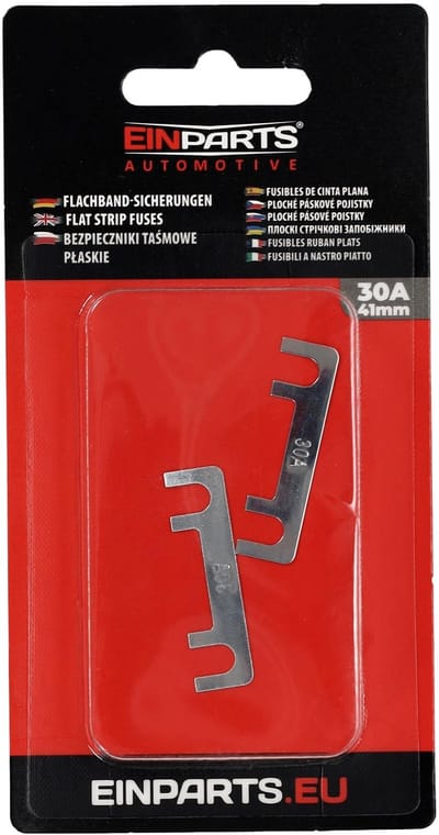 Einparts Platte Stripzekeringen 30A Set Van 2 Stuks 41 Mm Voor Voertuigen