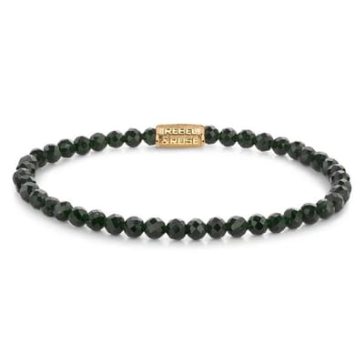 Rebel en Rose - RR-40157-G - Green Glam Rocks - 4 mm - armband