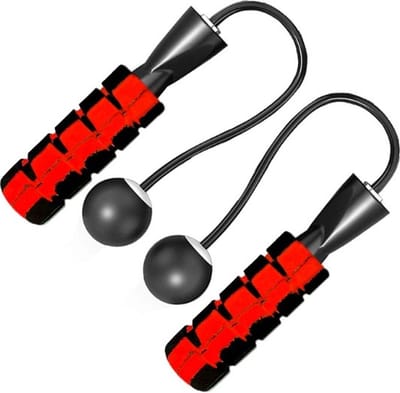 Draadloos springtouw rood - Touwloos Springtouw - Springtouw zonder touw - Springtouw draadloos - Springtouw zonder touw