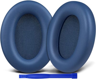 Dailygoods - SOULWIT Professionele Vervangende Oorkussens voor Edifier WH700NB, WH700NB Pro Draadloze ANC Over-Ear Hoofdtelefoon, Earpads Cushions met Zacht Proteïne Leer, Hoog Dichtheid Ruisonderdrukking Schuim