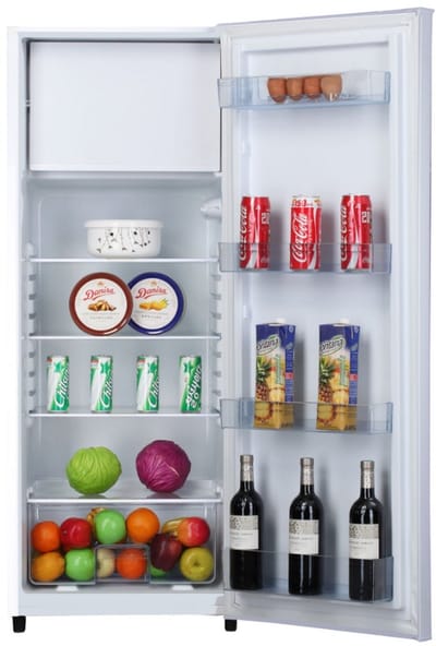 Fagor FAF5212 Koelkast Vrijstaand 218L met Vriesvak 4 - Stille Koelkast 41 dB - Compacte Koelkast met LED Verlichting - Wit - Omkeerbare Deur - Label E - Hoogte 141 cm