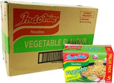 Indomie Instant Noedels Noodles Vegetable 8x5pak (40 x 75Gr)