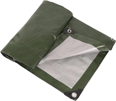 Waterdicht Zeil - Afdekzeil Zeildoek - Bescherming Buiten - Scheurvast PE Weefsel - 150 x 220 cm - Leger Groen