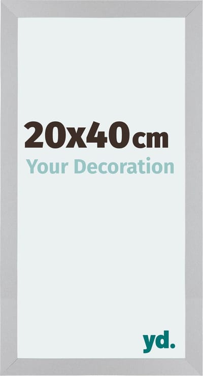 Your Decoration - Fotolijst 20x40 cm - MDF - Zilver Mat - Mura