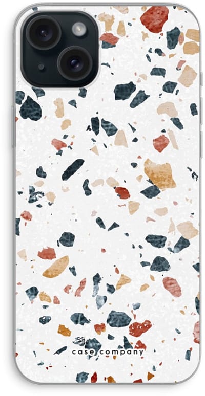 Case Company® - Hoesje geschikt voor iPhone 15 Plus hoesje - Terrazzo N°4 - Soft Cover Telefoonhoesje - Bescherming aan alle Kanten en Schermrand