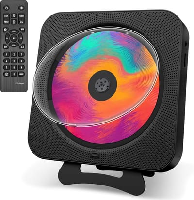 Draagbare CD-speler met Bluetooth Radio Boombox - Wandmontage en Desktop - USB MP3 - FM Radio