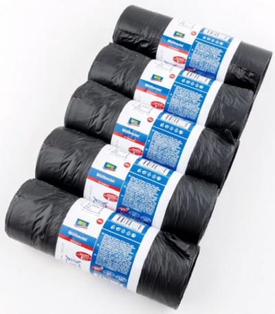 Vuilniszakken 60 liter - 5 rollen van 20 afvalzakken - Pedaalemmerzakken - 75 x62 cm - Zwart