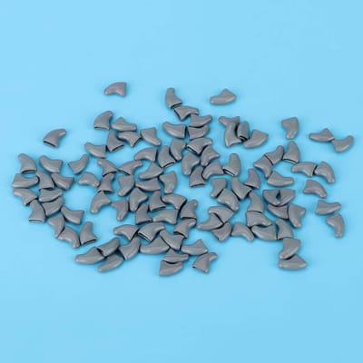 ZEYNOMAX- Kattenklauwbeschermers Zachte Decoratieve Hoezen - 100 Stuks - Hondenklauwbeschermers - Maten XS/M/L - Blauw/Grijs - Voorkom Huidziekten - Nagelkapjes