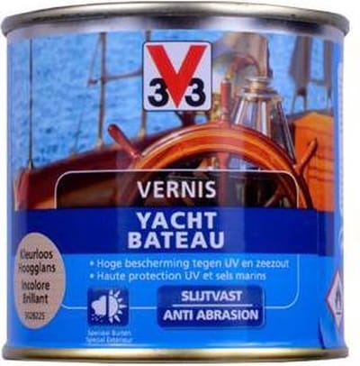 V33 Bootvernis Kleurloos Hoogglans 250ml