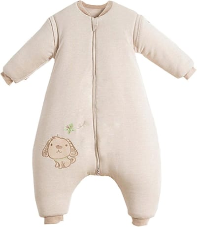 Baby Winterslaapzak met Voetjes en Afneembare Mouwen - Dikke Slaapzak Katoen 3.5 TOG