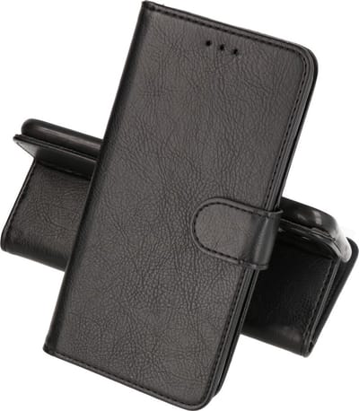 Hoesje Geschikt voor iPhone 12 Mini - Kaarthouder Book Case Telefoonhoesje - Zwart
