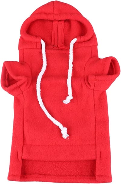 Turtleneck Sweater met Hoed voor Fretten, Warme Wintertrui, Dikke Pullover Pyjama's, Maat S, Ideaal voor Huisdieren