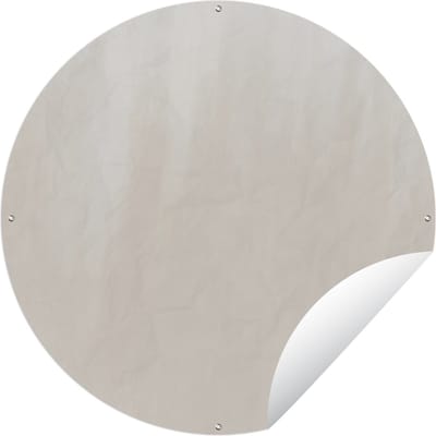 Tuincirkel Abstract - Design - Taupe - 60x60 cm - Ronde Tuinposter - Buiten