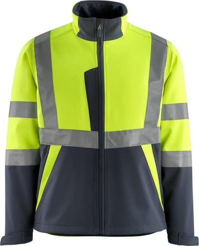 Mascot Safe Light Softshell jas 15902-253 - hi-vis geel/donkermarine - L