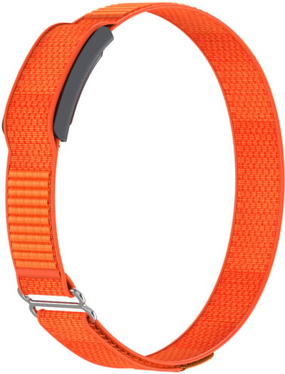 Stravo Nylon Bovenarmband – Geschikt voor Amazfit Helio – Comfortabele & Ademend Bicep Band – Oranje