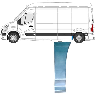 Reparatiepaneel achterspatbord voor Opel Movano 2010-2021 / Links
