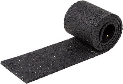Rubbermagazijn - Ladingzekering - rubber - dikte 8mm - 125x2500mm - Trailer beschermer bij transport - ondervloer voor zonnepanelen - Antislip onder stenen tegels of houten balken