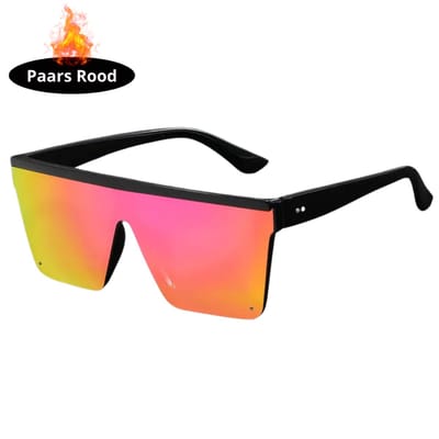 Livano - Festival Bril - Rave - Space - Techno - Freaky Glasses - Heren - Dames - Zonnebril - Paars rood