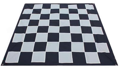 Levensgroot Schaak Dambord - 500x500 cm - Rugged Nylon met haringen