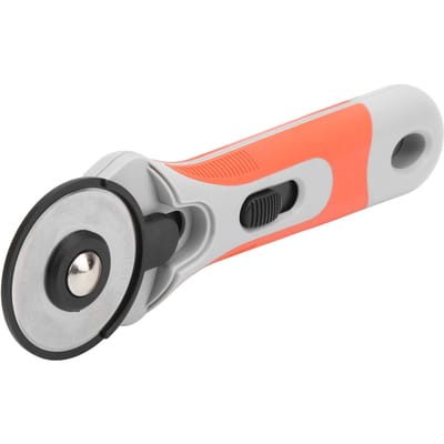 Draagbare Naairoller Wielsnijder met 10 stuks 1,8 inch Bladen Snijgereedschap voor Stof Doek Katoen white
