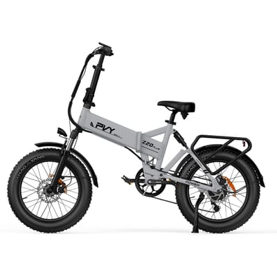 PVY Z20 Plus City Elektrische Fiets Voor Volwassenen 48V16.5Ah Batterij 1000W Motor Opvouwbare Elektrische Fiets 20 Inch Off-Road Banden Stedelijk woon-werkverkeer e-Bike grijs
