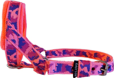 Hoofdhalster hond - Anti trek - Maat M - Camouflage paars roze - Gevoerd - Antitrek hoofdhalster hond - Halster hond - Anti trek hond - Training band