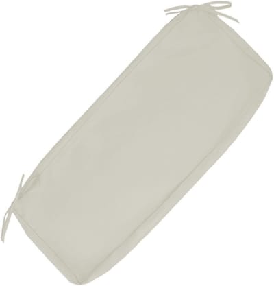 Bankkussenhoes - Vervangende Kussenhoes - Binnen Buiten Gebruik - Antislip Bodem - 180x55x10 cm - Beige