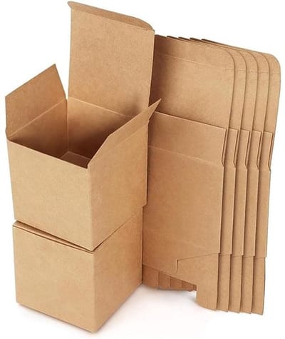 Geschenkdozen 15 stuks - Kartonnen Dozen - Kraftpapier - Bruin - 10 x 10 x 10 cm - Opvouwbaar Ontwerp - Cadeauverpakking