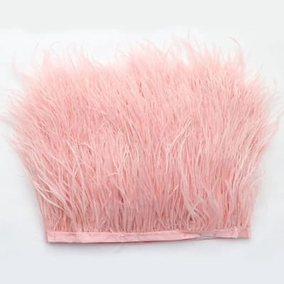 Struisvogelveren Pluizig - 1 Meter - Breedte 8-10 cm - Handwerk - Kostuums - Bruiloftdecoratie - Kunstmatige Decoratie - Decoratieve Veren