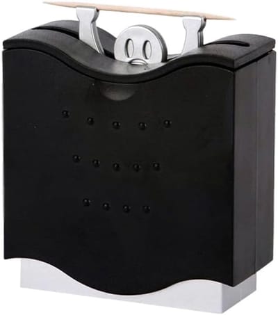 Crrynuo Tandenstokerhouder - Tandenstokerdispenser - Via een apparaat verschijnen er op magische wijze tandenstokers in de handen van de personages