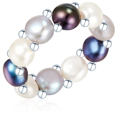 Valero Pearls parel Ring - Sterling zilver - zilver