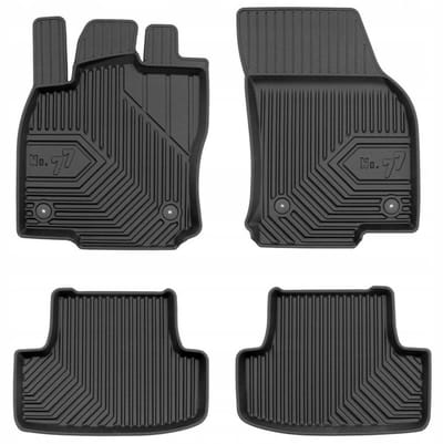 FROGUM No.77 Automatten - Geschikt voor AUDI Q2 (2016-2020) - 4-delig - TPE Rubber - Zwart