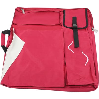 Sac à dos de peinture Planche à dessin pour croquis 4k Multifonctionnel Art Imperméable Sac en toile Rouge rouge