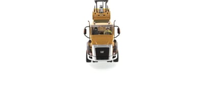 Cat CT660 Truck Trekker met dieplader inkl. Cat CB-534D Wals als belading - 1:50 - Diecast Masters - Transport Series