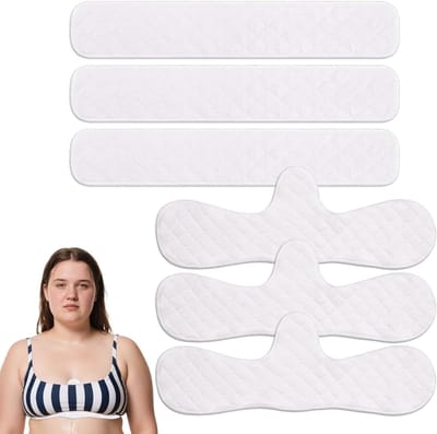 Zweetabsorberende bh-inleggers - Ademend en absorberend - Set van 6 - Duurzaam en comfortabel voor dagelijks gebruik