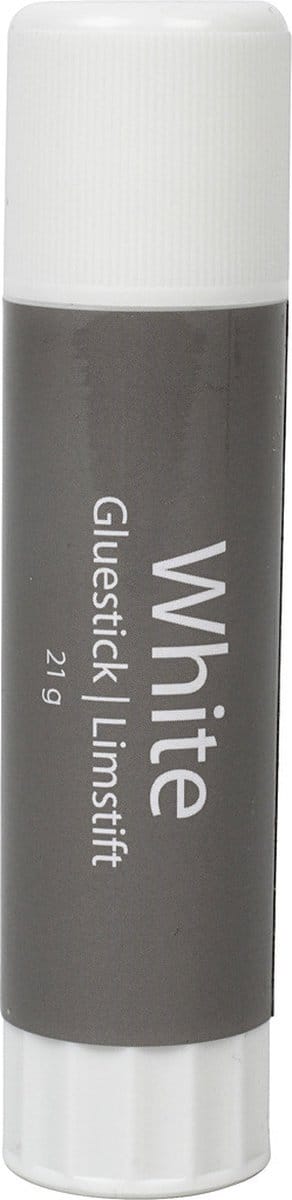Witte lijmstift, rond, 21 gr, 1 stuk