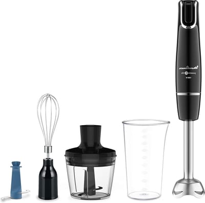 Handmixer - Keukenmixer - Recepten Maken - Krachtige 1000W Motor - 800 ml Maatbeker - Zwart