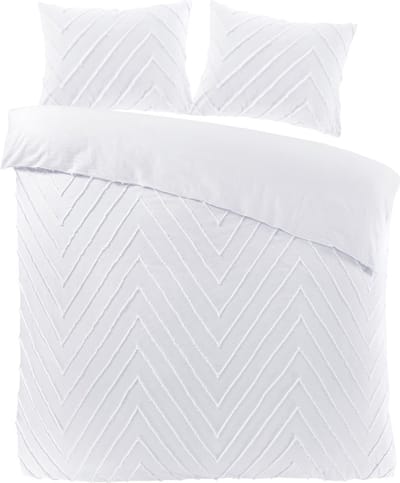 Papillon Valencia Dekbedovertrek - Tweepersoons - 200x200/220 cm - Wit