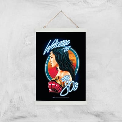 Wonder Woman Retro Giclee Art Print - A3 - White Hanger