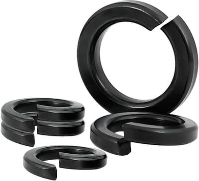 Veerringen, M6 Spiraalvormige Veerring, Koolstofstaal Sluitringen voor Schroeven en Moeren