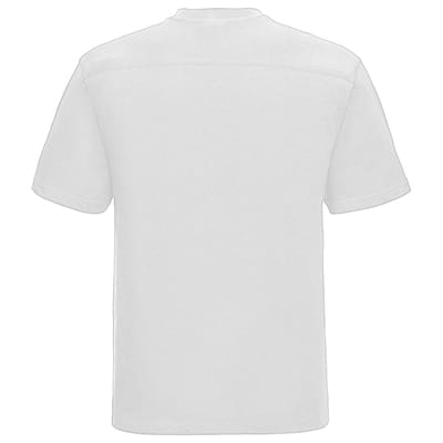 Russell Europa Heren Werkkleding Korte Mouwen Katoenen T-Shirt (Wit)