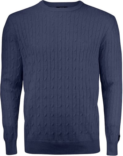 Cutter & Buck Blakely Knitted Sweater Heren 355402 - Navy Melange - L