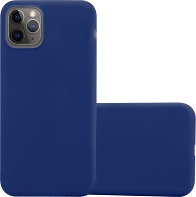 Cadorabo Hoesje geschikt voor Apple iPhone 13 MINI in CANDY DONKER BLAUW - Beschermhoes gemaakt van flexibel TPU silicone Case Cover