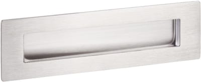 SOTECH Komgreep EL-11 150 x 50 mm geborsteld roestvrij staal Inlaatkom van echt roestvrij staal Verzonken meubelgreep