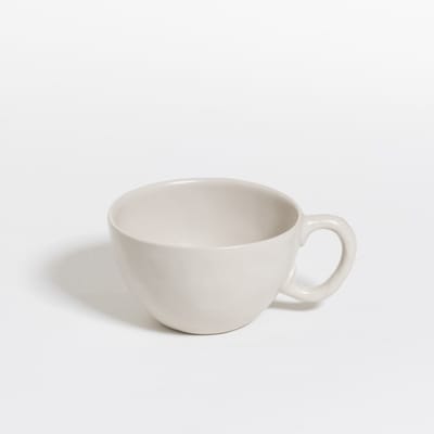 The Table | Atelier Mok Cappuccino 220 ml Asparagus - wit - handgemaakte cappuccino kop