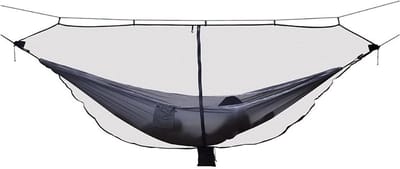 Hangmat Schommelset - Dubbele Hangmat - Buiten Ontspannen - Lichtgewicht Nylon - 340 x 140 cm - Zwart