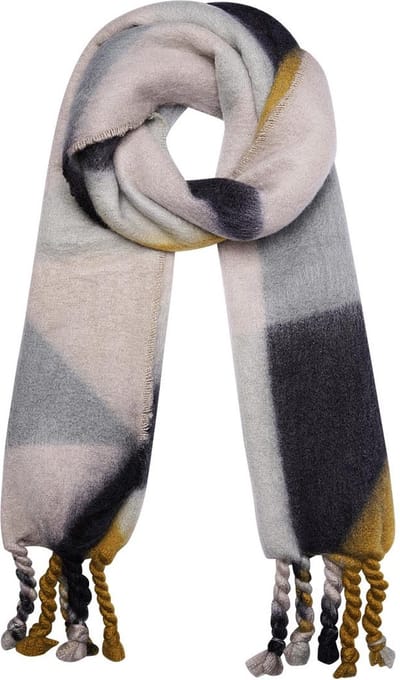 Wintersjaal abstract patroon geel Polyester Geel yehwang