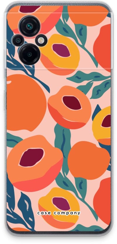 Case Company® - Hoesje geschikt voor Xiaomi Poco M5 hoesje - Perzik - Soft Cover Telefoonhoesje - Bescherming aan alle Kanten en Schermrand